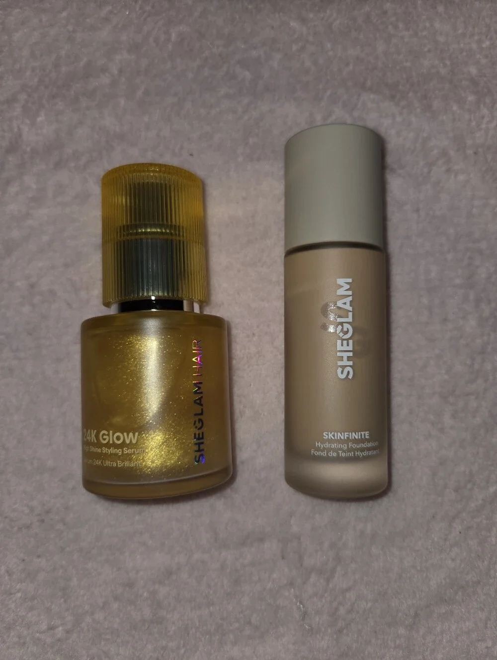 SHEGLAM Bundle Of Fair Skinfinite Foundatiom And 24k Glow Hair Serum